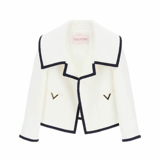 VALENTINO バレンチノ Bianco Valentino crisp tweed jacket ジャケット レディース 秋冬2022 1B3CE2L47A6 【関税・送料無料】【ラッピン