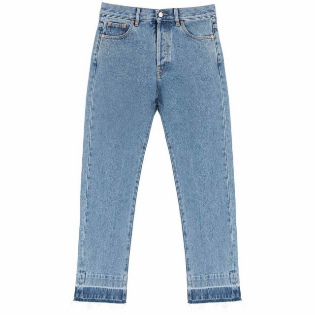 VALENTINO バレンチノ Blu Valentino straight jeans with unstitched hem デニム メンズ 秋冬2022 1V3DE02L8JR 【関税・送料無料】【ラ