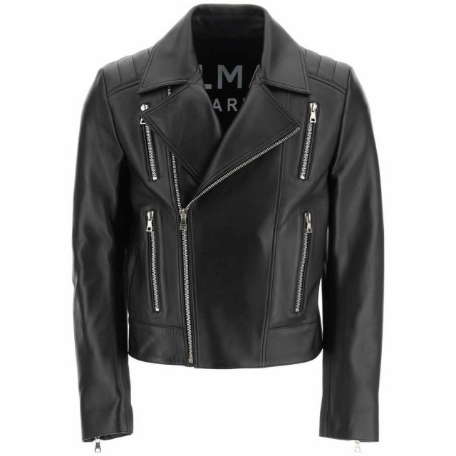 BALMAIN バルマン Nero Balmain leather biker jacket ジャケット メンズ 秋冬2022 YH1TD170LB24 【関税・送料無料】【ラッピング無料】