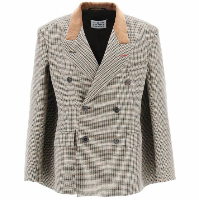 MAISON MARGIELA メゾン マルジェラ Colori misti Maison margiela houndstooth cape-jacket ジャケット レディース 秋冬2022 SI0BN0003