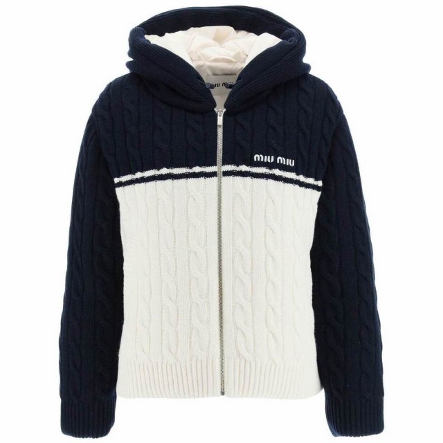 MIU MIU ミュウ ミュウ Colori misti Miu miu wool and cashmere down jacket ジャケット レディース 秋冬2022 ML860 11GP 【関税・送料