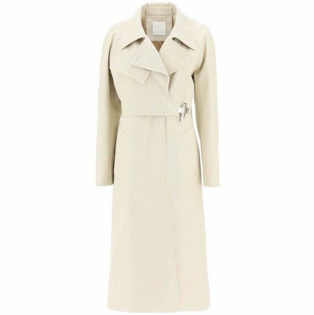 GIVENCHY ジバンシィ Beige Givenchy cotton twill trench coat with u lock buckle コート レディース 秋冬2022 BW00FN14BF 【関税・送