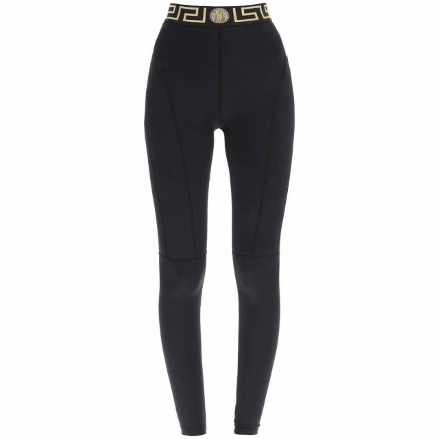 VERSACE ヴェルサーチ Nero Versace greca sports leggings アンダーウェア レディース 秋冬2022 1004103 1A02322 【関税・送料無料】【