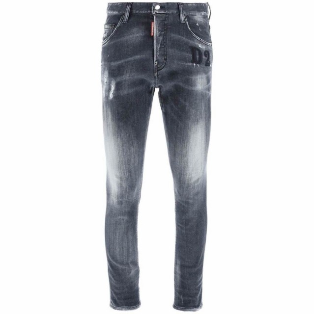 DSQUARED2 ディースクエアード Colori misti Dsquared2 black clean wash skater jeans デニム メンズ 秋冬2022 S74LB1180 S30503 【関税