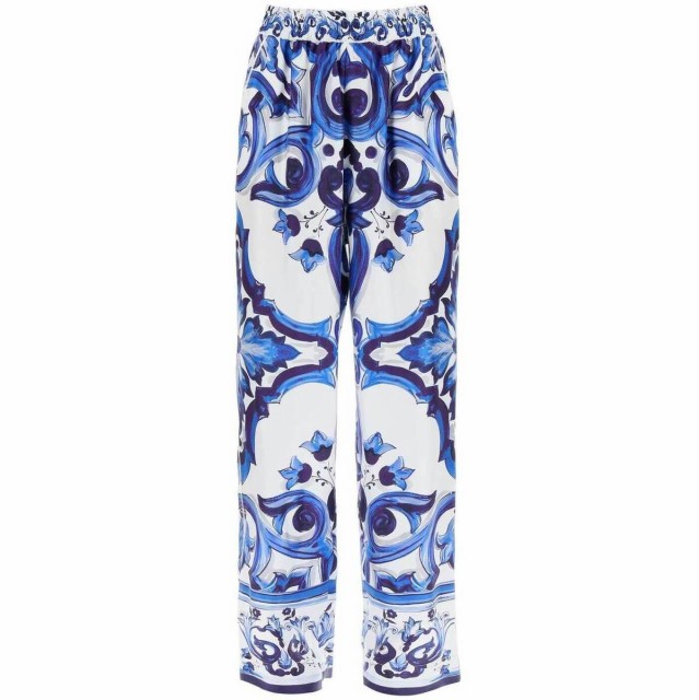 DOLCE＆GABBANA ドルチェ＆ガッバーナ Colori misti Dolce ＆ gabbana majolica print silk pants パンツ レディース 秋冬2022 FTCIDT HI