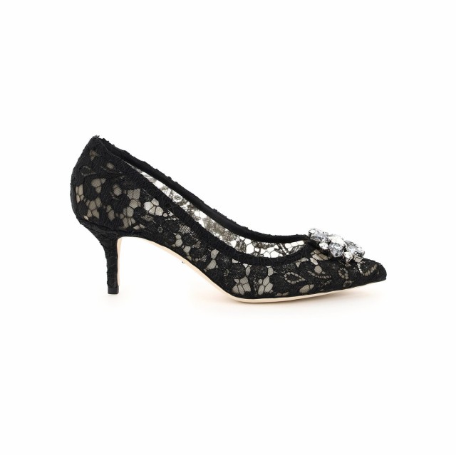 DOLCE＆GABBANA ドルチェ＆ガッバーナ Nero Dolce ＆ gabbana charmant lace bellucci pumps パンプス レディース 秋冬2022 CD0066 AL198