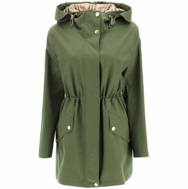 BURBERRY バーバリー Verde Burberry cotton gabardine hooded parka トレーナー レディース 秋冬2022 8054331 【関税・送料無料】【ラッ