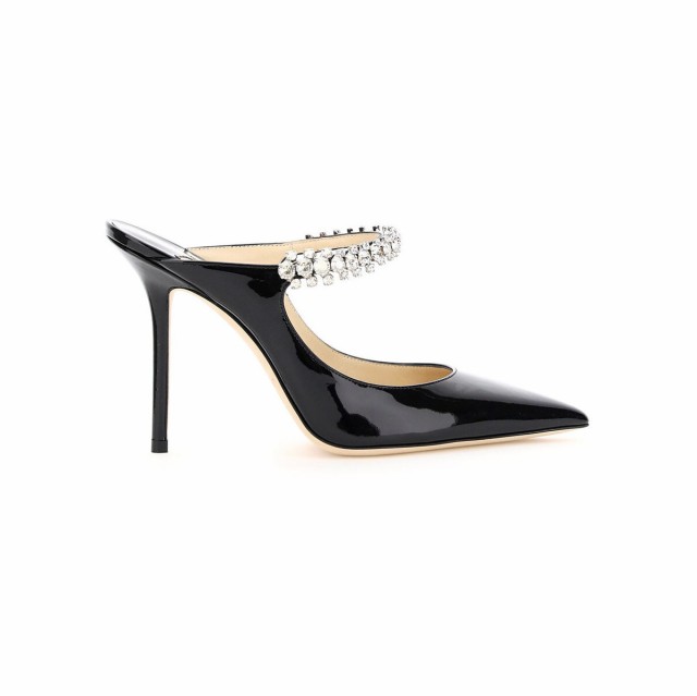 JIMMY CHOO ジミーチュウ Nero Jimmy choo bing crystal mules サンダル レディース 秋冬2022 BING 100 PAT 【関税・送料無料】【ラッピ