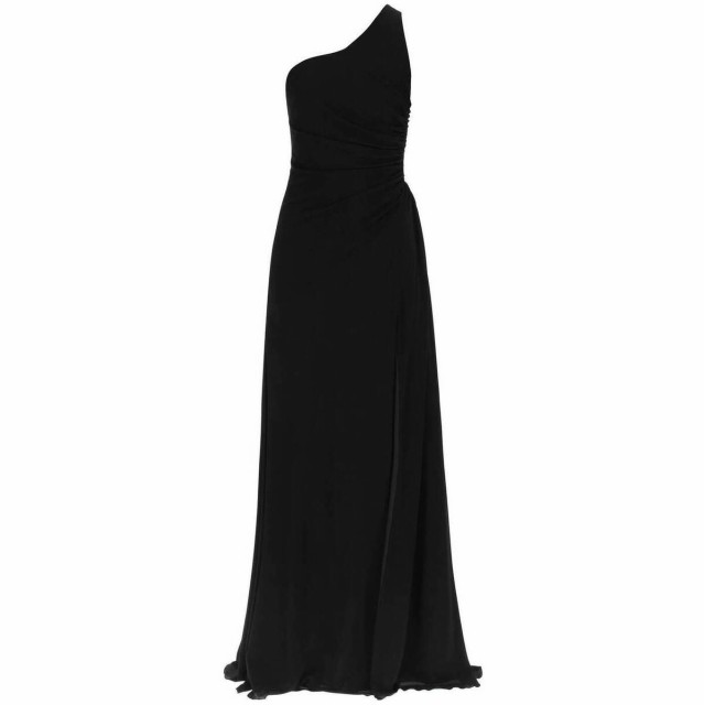 ALEXANDER MCQUEEN アレキサンダー マックイーン Nero Alexander mcqueen one-shoulder long viscose dress ドレス レディース 秋冬2022