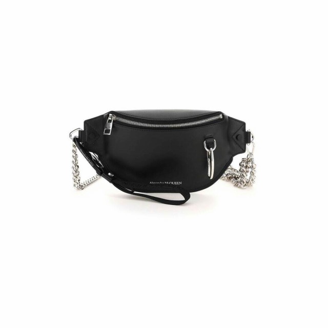 ALEXANDER MCQUEEN アレキサンダー マックイーン Nero Alexander mcqueen leather belt bag バッグ メンズ 秋冬2022 710851 1AAJL 【関税