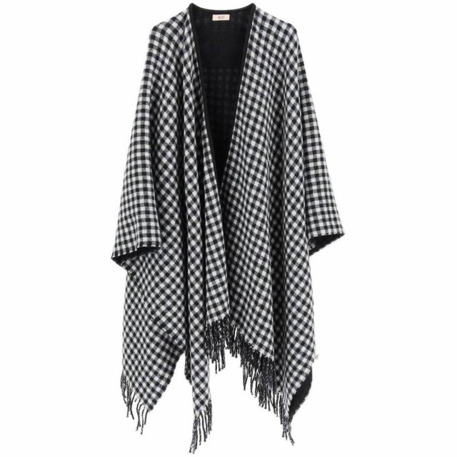 N.21 ヌメロ ヴェントゥーノ Colori misti N.21 check wool shawl 帽子 レディース 秋冬2022 6903 6983 【関税・送料無料】【ラッピング