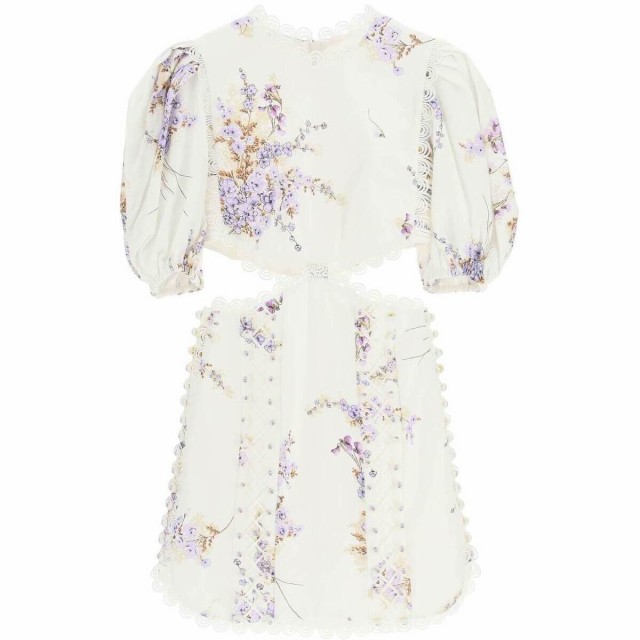 ZIMMERMANN ジマーマン Bianco Zimmermann jude mini dress with cut-out ドレス レディース 秋冬2022 4164DSS222 【関税・送料無料】【