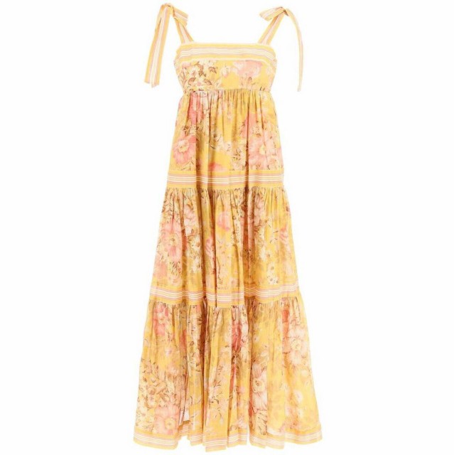 ZIMMERMANN ジマーマン Giallo Zimmermann pattie long cotton dress ドレス レディース 秋冬2022 1635DSS223 【関税・送料無料】【ラッ