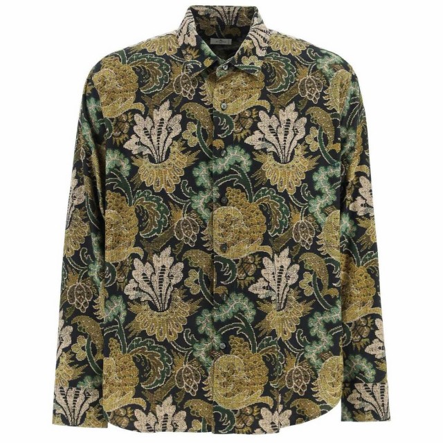 ETRO エトロ Colori misti Etro light velvet floral shirt シャツ メンズ 秋冬2022 1K750 3050 【関税・送料無料】【ラッピング無料】 i