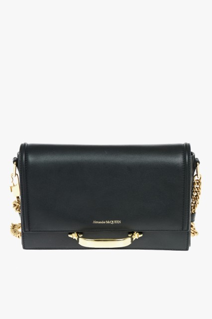 ALEXANDER MCQUEEN アレキサンダー マックイーン Black バッグ 619573D78AT1050 レディース LEATHER THE STORY CHAIN SHOULDER BAG 【関