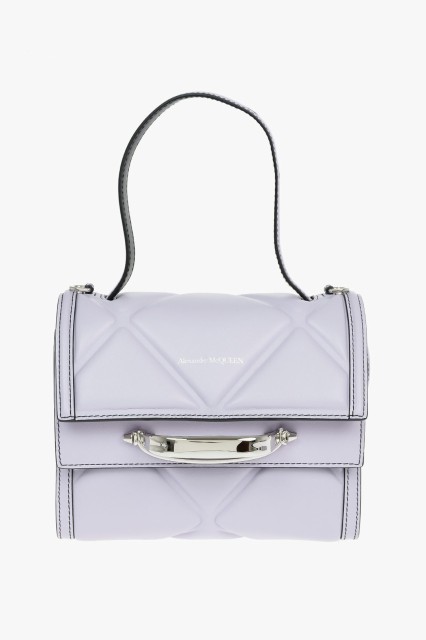 ALEXANDER MCQUEEN アレキサンダー マックイーン Violet バッグ 6197461YA9Y5364 レディース QUILTED LEATHER THE STORY SHOULDER BAG 【