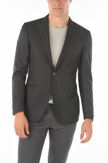 CORNELIANI コルネリアーニ Gray ジャケット 856050-0118126-013 メンズ VIRGIN WOOL ACADEMY CERIMONY BLAZER WITH PEAK LAPEL 【関税・