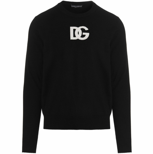 DOLCE＆GABBANA ドルチェ＆ガッバーナ Black Logo sweater ニットウェア メンズ 秋冬2022 GXJ79TJDMQ1S9000 【関税・送料無料】【ラッピ