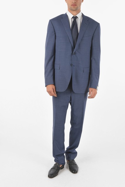 CORNELIANI コルネリアーニ Blue スーツ 857222-0117414-007 メンズ 2 BUTTON ACADEMY MICRO HOUNDSTOOTH MOTIF SUIT 【関税・送料無料】