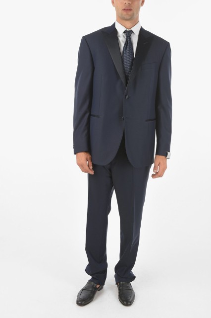 CORNELIANI コルネリアーニ Blue スーツ 858062-0118237-001 メンズ 3-PIECE CERIM.ACADEMY SUIT WITH SATIN PEAK LAPEL 【関税・送料無