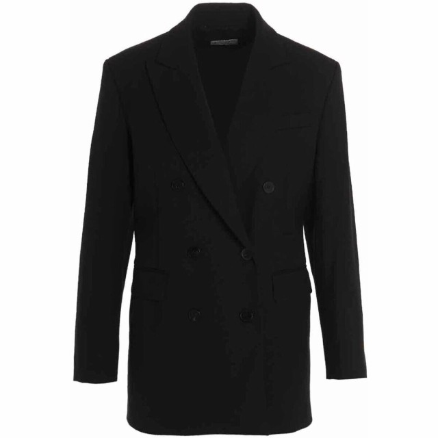 ALBERTO BIANI アルベルト ビアーニ Black Wool double breast blazer jacket ジャケット レディース 秋冬2022 II878W0024190 【関税・