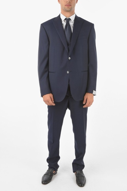 CORNELIANI コルネリアーニ Blue スーツ 858068-0118126-002 メンズ 3-PIECE CERIM.ACADEMY VIRGIN WOOL SUIT 【関税・送料無料】【ラッ