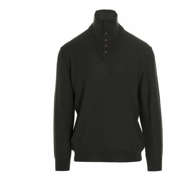 LEMAIRE ルメール Black Shirt collar sweater ニットウェア メンズ 秋冬2022 KN338LK087983 【関税・送料無料】【ラッピング無料】 ju