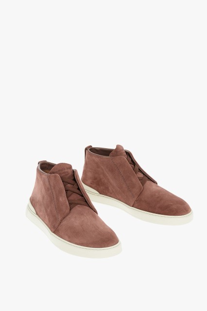 ERMENEGILDO ZEGNA エルメネジルド ゼニア Red スニーカー A5033X LHSOY FIR メンズ SUEDE TRIPLE STITCH SNEAKERS 【関税・送料無料】【