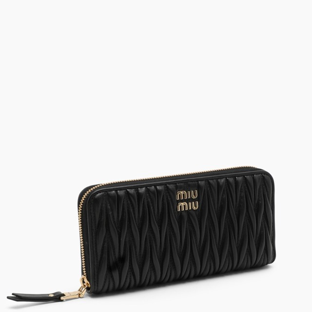 MIU MIU ミュウ ミュウ Black 財布 レディース 秋冬2022 5ML5062FPP/L_MIU-F0002 【関税・送料無料】【ラッピング無料】 ff