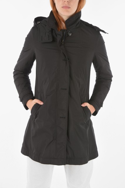 WOOLRICH ウールリッチ Black ジャケット COWWLOW0005TN05 100 レディース REMOVABLE HOOD AMPERSAND DOWN JACKET 【関税・送料無料】【