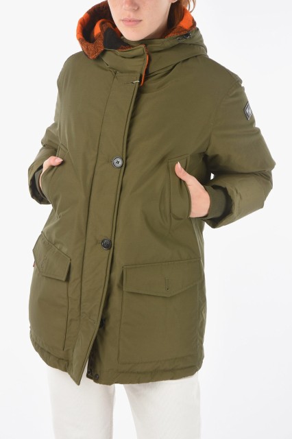 WOOLRICH ウールリッチ Military Green ジャケット COWWCPS2768UT0001 AOL レディース CONTRASTING DETAILS REVERSIBLE DOWN JACKET 【関