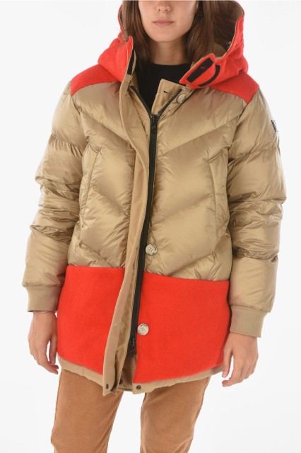 WOOLRICH ウールリッチ Beige ジャケット COWWCPS2768UT0001 GKK レディース CONTRASTING DETAILS REVERSIBLE DOWN JACKET 【関税・送料