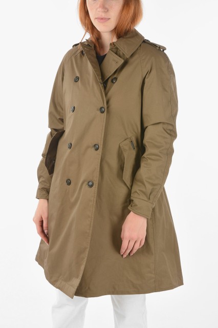 WOOLRICH ウールリッチ Brown コート COWWCPS2626LM10 6202 レディース 2 POCKETS PADDED DOUBLE BREASTED COLBY TRENCH 【関税・送料無