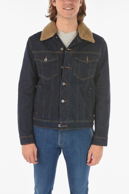 WOOLRICH ウールリッチ Blue ジャケット COWOTSC0039DE06 30051 メンズ DENIM JACKET WITH SHEARLING DETAIL 【関税・送料無料】【ラッピ