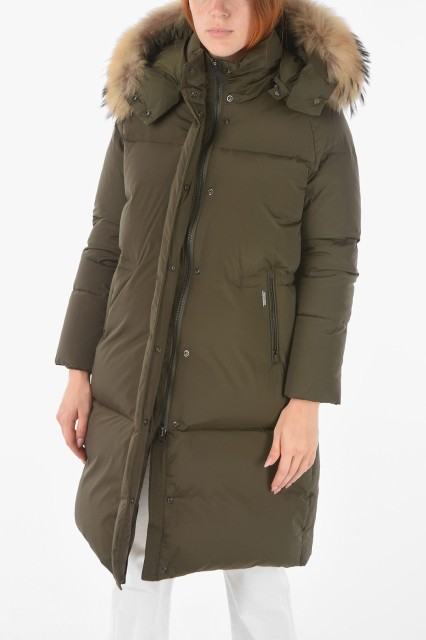 WOOLRICH ウールリッチ Military Green ジャケット COWWCPS2670PD40 614 レディース REAL FUR TRIMMING OVERSIZED ESTER DOWN JACKET 【