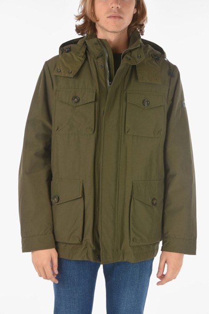 WOOLRICH ウールリッチ Green ジャケット COWOCPS2694PR10 614 メンズ REMOVABLE HOOD CAMOU FIELD UTILITY DOWN JACKET 【関税・送料無