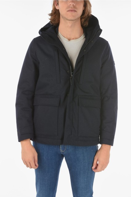 WOOLRICH ウールリッチ Blue ジャケット COWOCPS2704TE05 3989 メンズ MULTI-POCKETS TECH WOOL MOUNTAIN DOWN JACKET 【関税・送料無料