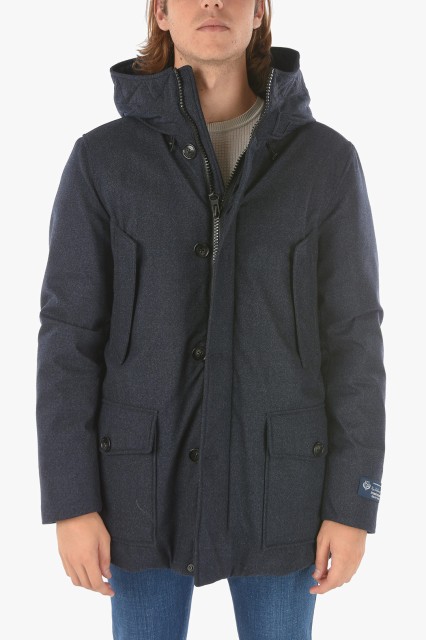 WOOLRICH ウールリッチ Blue ジャケット COWOCPS2690LP06 3989 メンズ VIRGIN WOOL 4 POCKETS LP MOUNTAIN DOWN JACKET WITH FRONT CLO