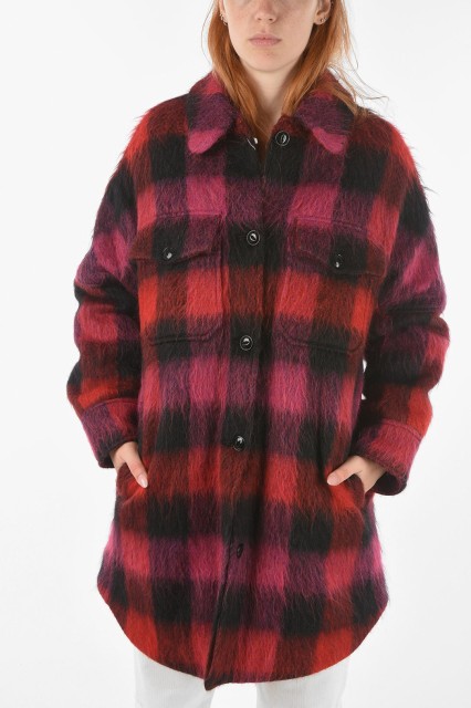 WOOLRICH ウールリッチ Rosso, Tartan ジャケット COWWCPS2846UT1732 5384 レディース TARTAN 2 POCKETS AND DOUBLE BREAST POCKETS OVER