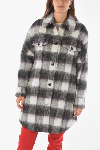 WOOLRICH ウールリッチ Tartan, Bianco e Nero ジャケット COWWCPS2846UT1732 8518 レディース TARTAN 2 POCKETS AND DOUBLE BREAST POCK