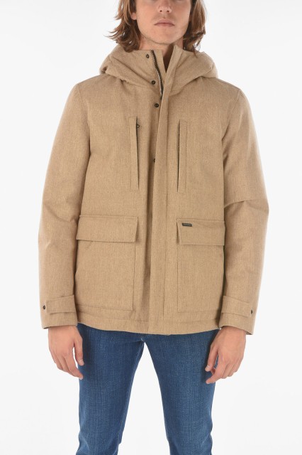 WOOLRICH ウールリッチ Beige ジャケット COWOCPS2704TE05 7778704 メンズ SOLID COLOR WOOL BLEND TECH MOUNTAIN DOWN JACKET 【関税・