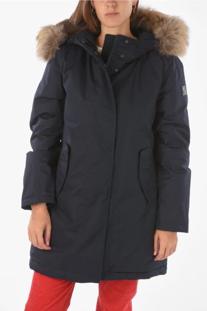 WOOLRICH ウールリッチ Midnight blue ジャケット COWWCPS2845UT1974 3989 レディース SOLID COLOR TIFFANY PARKA DOWN JACKET WITH REMO