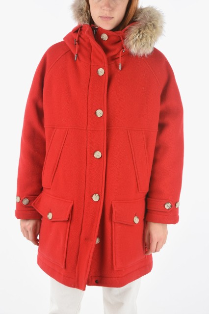 WOOLRICH ウールリッチ Red コート COWWCPS2818UT1734 7775059 レディース REAL FUR TRIMMING TUNDRA PADDED PARKA 【関税・送料無料】【