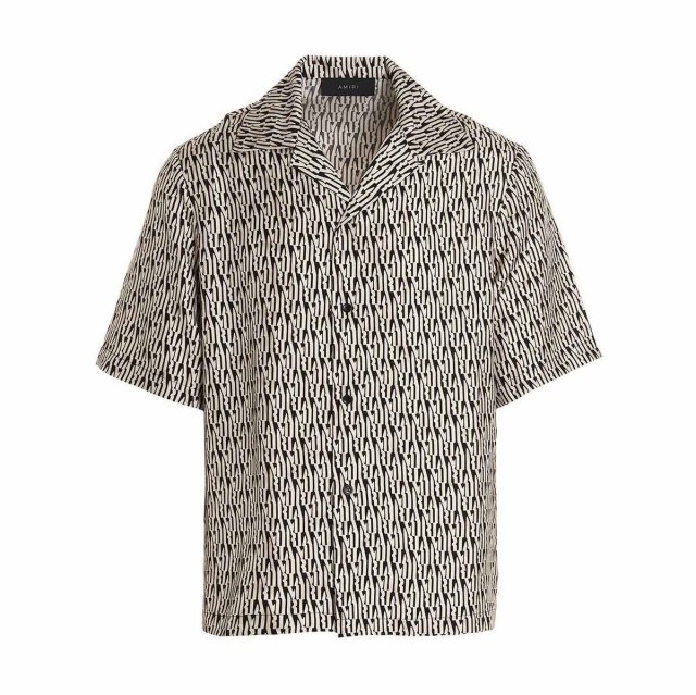 AMIRI アミリ White/Black Amiri Camp shirt シャツ メンズ 秋冬2022 MSS005699 【関税・送料無料】【ラッピング無料】 ju