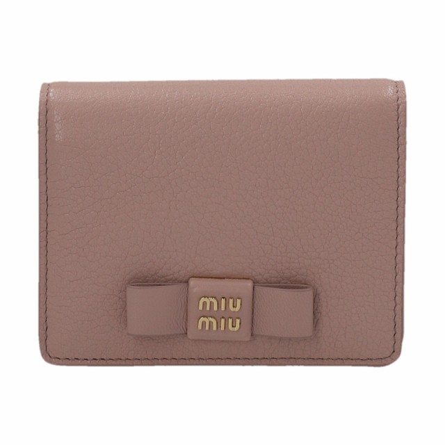 MIU MIU ミュウ ミュウ Pink Logo wallet 財布 レディース 秋冬2022 5MV2042CKVF0D91 【関税・送料無料】【ラッピング無料】 ju