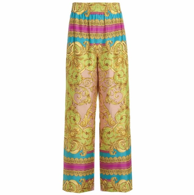 VERSACE ヴェルサーチ Multicolor Barocco Goddess trousers パンツ メンズ 春夏2022 10043701A034895P370 【関税・送料無料】【ラッピン