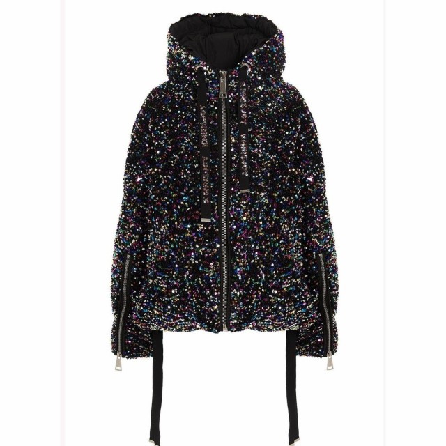 KHRISJOY クリスジョイ Multicolor Khrisjoy x Aureta hooded down jacket ジャケット レディース 秋冬2022 AFMW001PAILLTSBK0 【関税・