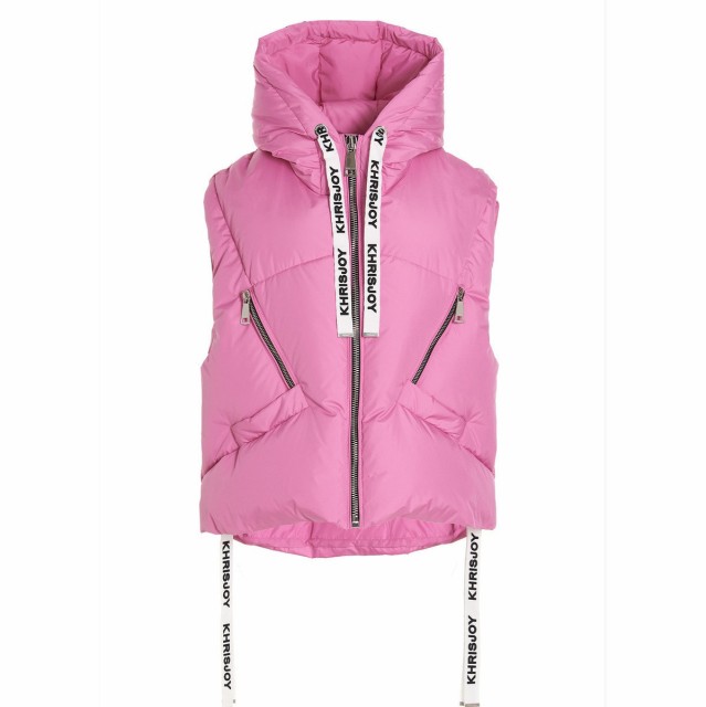 KHRISJOY クリスジョイ Fuchsia ‘Iconic’ hooded sleeveless jacket トップス レディース 秋冬2022 AFPW003NY2FX21 【関税・送料無料】