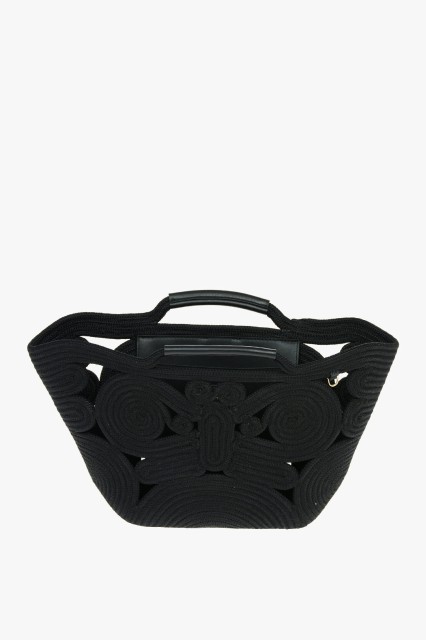 ANYA HINDMARCH アニヤ ハインドマーチ Black バッグ 146883BLACK レディース OPENWORK TRIVET SMALL ROPE TOTE BAG 【関税・送料無料】