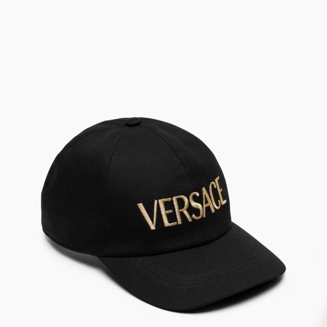 VERSACE ヴェルサーチ Black 帽子 メンズ 秋冬2022 ICAP006A234764/L_VERSA-A4007 【関税・送料無料】【ラッピング無料】 ff